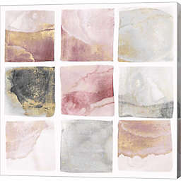 Great Art Now Blush Squares I by Isabelle Z 12-Inch x 12-Inch Canvas Wall Art