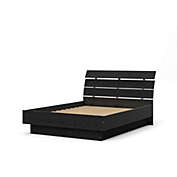 Tvilum Scottsdale Queen Bed with Slat Roll, Black Wood Grain
