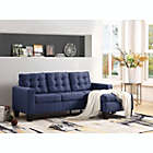 Alternate image 0 for Yeah Depot Earsom Sectional Sofa (Rev. Chaise), Blue Linen