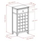 Alternate image 1 for Ancona 24-Bottle Wine Cabinet, Espresso