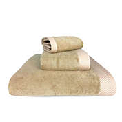 Bedvoyage Rayon Made from Bamboo Luxury Towels, 1 Bath, 1 Hand, 1 Washcloth - Champagne