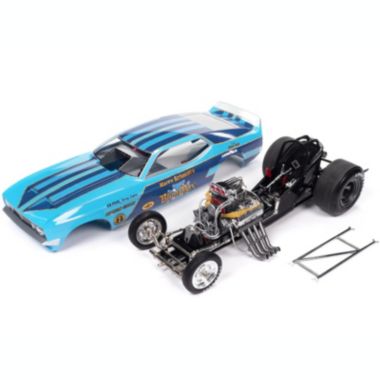 Carfaxo 1973 Ford Mustang Funny Car "Harry Schmidt's Blue Max" "Legends of the Quarter Mile" Series 1/18 Diecast Model Car by Auto World. View a larger version of this product image.