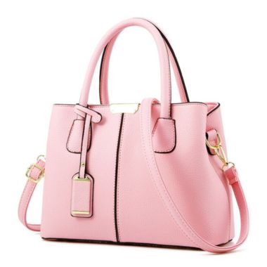 Stock Preferred Leather Handbags Tote Purse Crossbody 11.61"×5.12"×8.46" Pink. View a larger version of this product image.