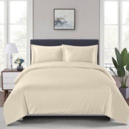 Egyptian Linens 100% Bamboo Viscose 3-Piece Duvet Cover Set