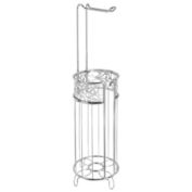 mDesign Metal Toilet Paper Holder Stand and Dispenser, Holds 4 Rolls