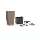 Alternate image 1 for Lechuza USA 30" Sand Brown All In One Cube Wicker Planter