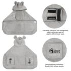 Alternate image 1 for Ownpets Super Absorbent Soft Dog Drying Coat with Cap & Pocket L Size