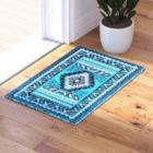 Alternate image 1 for Masada Rugs 2'x3' Southwest Native American Décor Area Rug in Turquoise - Design D143