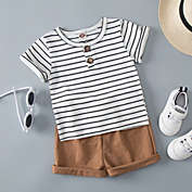 Boys Striped Top and Shorts