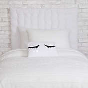 Dormify Twin/Twin XL Velvet Hanging Headboard Pillow - White
