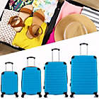 Alternate image 2 for Infinity Merch 4 Piece Set Luggage Expandable Suitcase