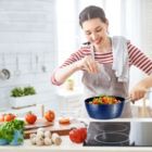 Alternate image 3 for RAINBEAN 1.5 qt. Aluminum Alloy Nonstick Sauce Pan in Blue with Lid