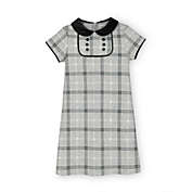 Hope & Henry Girls&#39; Ponte A-Line Dress (Grey, Black, White Plaid, 18-24 Months)
