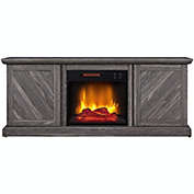 HearthPro Walden Electric Fireplace TV Stand in Weathered Gray - SP6553-OF