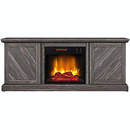 HearthPro Walden Electric Fireplace TV Stand in Weathered Gray - SP6553-OF