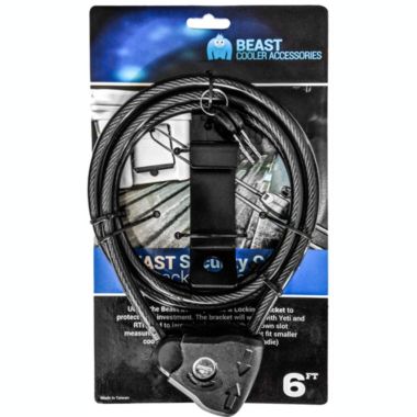 BEAST COOLER ACCESSORIES Cooler Cable Lock And Bracket In One! Compatible With Yeti & Rtic Coolers. View a larger version of this product image.