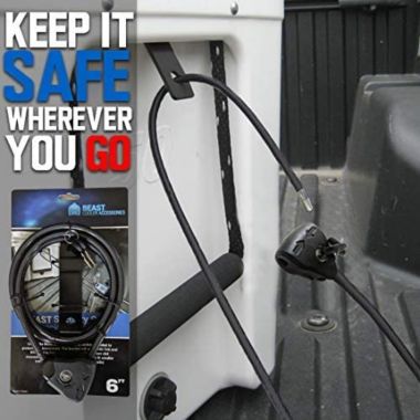 BEAST COOLER ACCESSORIES Cooler Cable Lock And Bracket In One! Compatible With Yeti & Rtic Coolers. View a larger version of this product image.