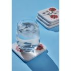 Alternate image 2 for GAURI KOHLI Oriental Bloom Marble Coasters, Set of 4