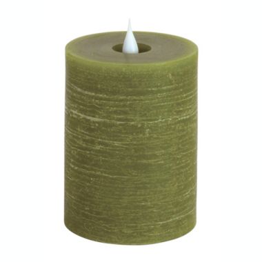 Melrose Decorative Simplux Led Designer Candle (Set Of 2) W/Remote 3.5" x 5"H Wax/Plastic - Green. View a larger version of this product image.