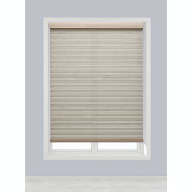 Linen Avenue Custom Cordless 26" W x 48" H Muslin Light FIltering Cellular Shade. View a larger version of this product image.