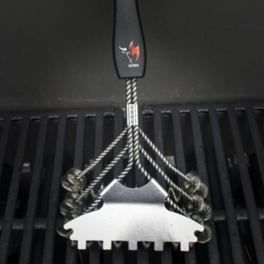 Safe/Clean Bristle-Free Grill Brush WITH Speed/Scrape Scraper - 18 Stainless Steel. View a larger version of this product image.
