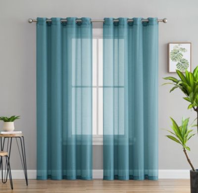 Teal Blue Curtains Bedrooms Bed Bath, Teal Colored Bedroom Curtains