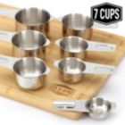 Alternate image 1 for 2LB Depot Measuring Cups, Premium 18/8 Stainless Steel Metal, Stackable & Nesting, Accurate Measuring Cup Design for Dry & Liquid Ingredients, 7 Piece Set
