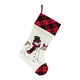 Slickblue Snowman and Cardinal Stocking (Set of 6) 7.5