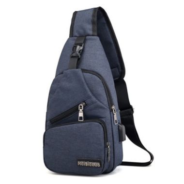 Kitcheniva Men's Sling Bag Sports Travel Backpack Blue. View a larger version of this product image.