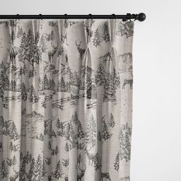6ix Tailors Fine Linens Cross Country Natural Pinch Pleat Drapery Panel Pair