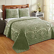 Better Trends Trevor Collection 100% Cotton Tufted 3 Piece King Bedspread and Sham Set - Sage