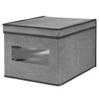 Alternate image 0 for mDesign Soft Fabric Closet Storage Organizer Box, Large, Textured