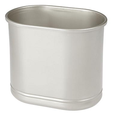 mDesign Slim Small Metal Trash Can Wastebasket, Garbage Bin. View a larger version of this product image.