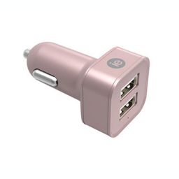iEssentials - Car Charger 2.1amp 2 Port Rose Gold