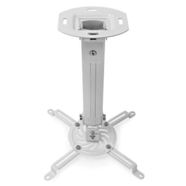 Mount Factory Universal Extendable Ceiling Projector Mount Adjustable Height - White. View a larger version of this product image.