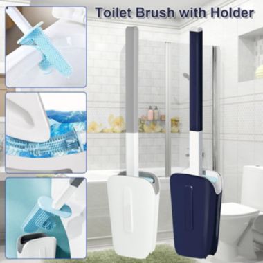 Infinity Merch No Dead Corner Cactus Toilet Brush Silicone Blue. View a larger version of this product image.