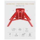 Alternate image 3 for Tree Nest Christmas Tree Stand Base Holder Modern Design for 10ft Real Trees, Steel Large, Red