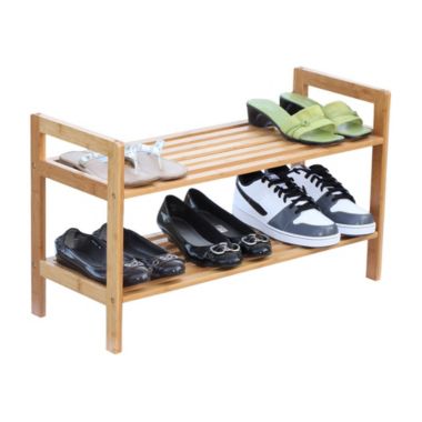 Oceanstar Design Group Oceanstar 2 Tier Bamboo Shoe Rack. View a larger version of this product image.
