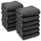 Alternate image 0 for Sure-Max 12 Heavy-Duty Moving & Packing Blankets - Ultra Thick Pro - 80" x 72" (65 lb/dz weight) - Professional Quilted Shipping Furniture Pads Black