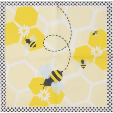 Blue Panda Bumble Bee Party Supplies, Yellow Paper Napkins (6.5 x 6.5 Inches, 150 Pack). View a larger version of this product image.