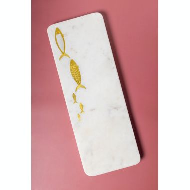 GAURI KOHLI Goldfin Marble Cheese Board - Large. View a larger version of this product image.