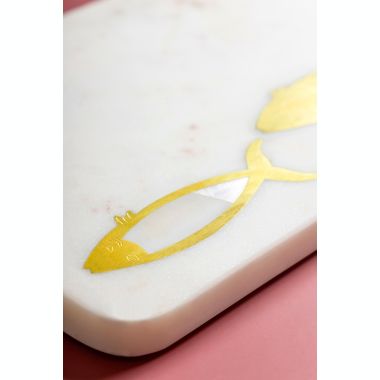 GAURI KOHLI Goldfin Marble Cheese Board - Large. View a larger version of this product image.