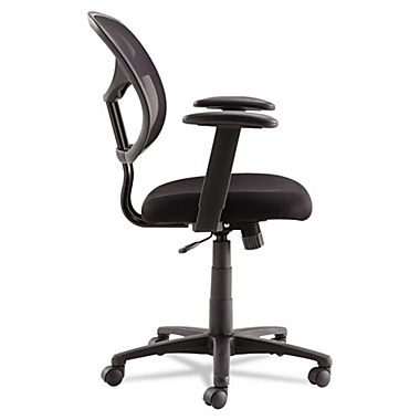 Swivel/Tilt Mesh Task Chair with Adjustable Arms, Supports Up to 250 lb, 17.72" to 22.24" Seat Height, Black. View a larger version of this product image.