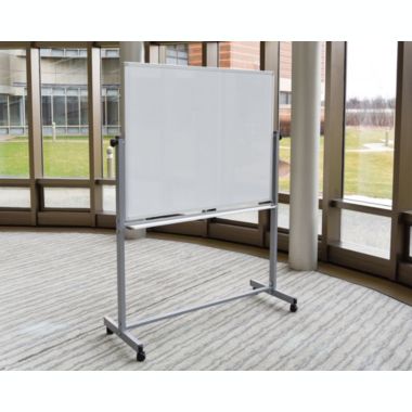 Luxor 48"W x 36"H Double-Sided Magnetic Whiteboard - 1 Pack. View a larger version of this product image.