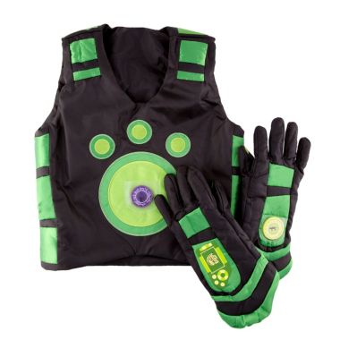 Jazwares Wild Kratts Creature Power Suit, Chris - Large 6-8X - Includes Vest, Gloves and 2 Power Discs - for Dress Up, Pretend Play and Halloween - Ages 3+. View a larger version of this product image.