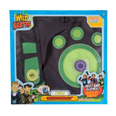 Jazwares Wild Kratts Creature Power Suit, Chris - Large 6-8X - Includes Vest, Gloves and 2 Power Discs - for Dress Up, Pretend Play and Halloween - Ages 3+. View a larger version of this product image.