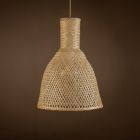 Alternate image 1 for ELE Light & Decor Vitilsav 1-Light Brown Pendant Design Pendant Light with Rattan Shade