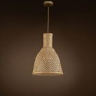 Alternate image 2 for ELE Light & Decor Vitilsav 1-Light Brown Pendant Design Pendant Light with Rattan Shade