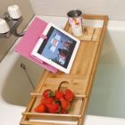 Alternate image 0 for Infinity Merch Bathroom Luxury Wooden Caddy Bath Brown