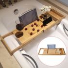 Alternate image 1 for Infinity Merch Bathroom Luxury Wooden Caddy Bath Brown